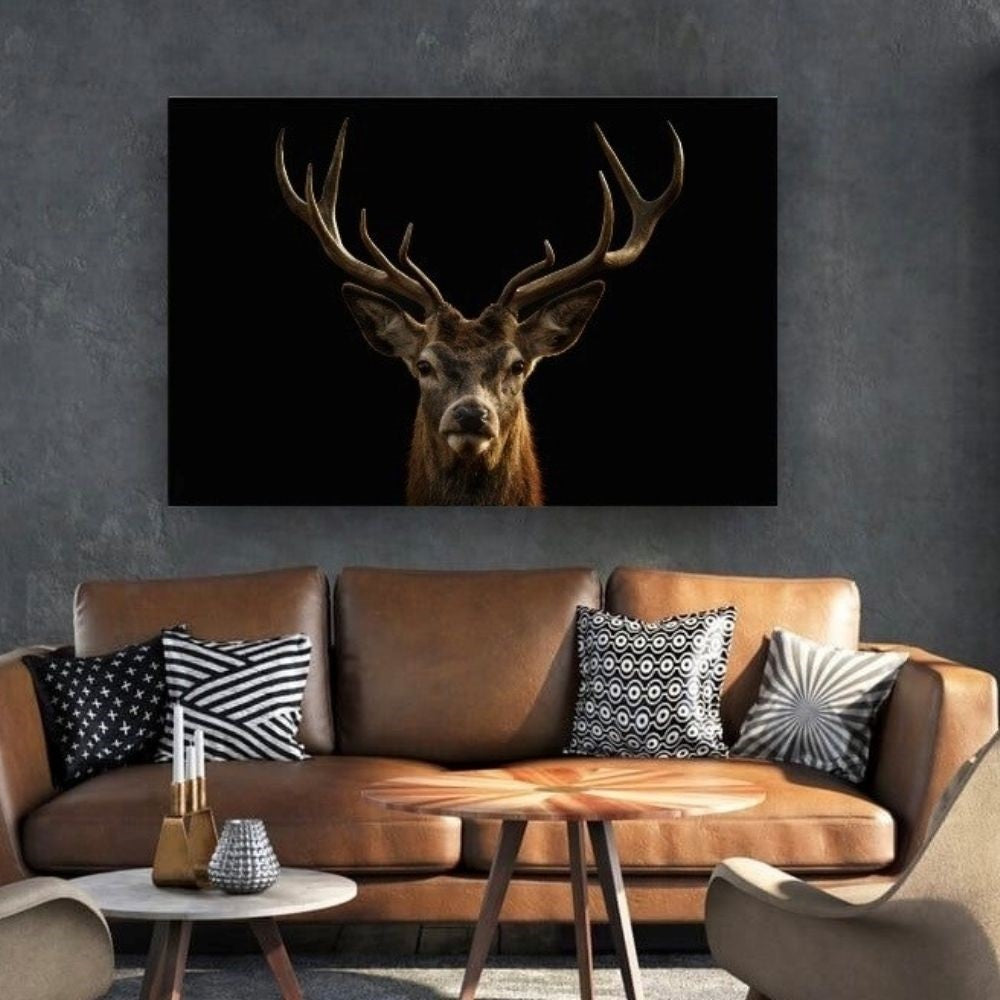 Cuadro Decorativo tipo Marmol Cara De Venado 90 x 120