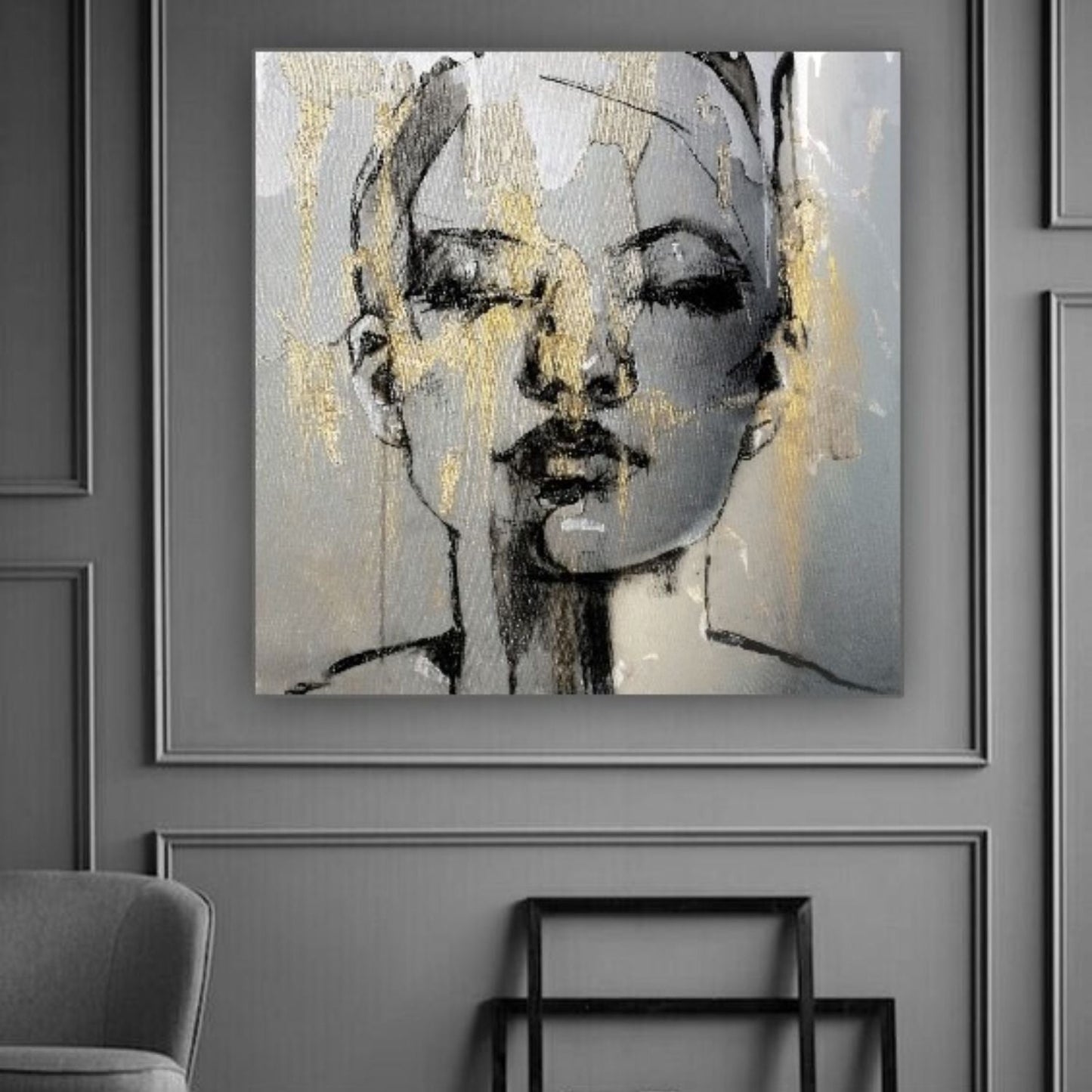 Cuadro Decorativo tipo Marmol Murmelt 90 x 120