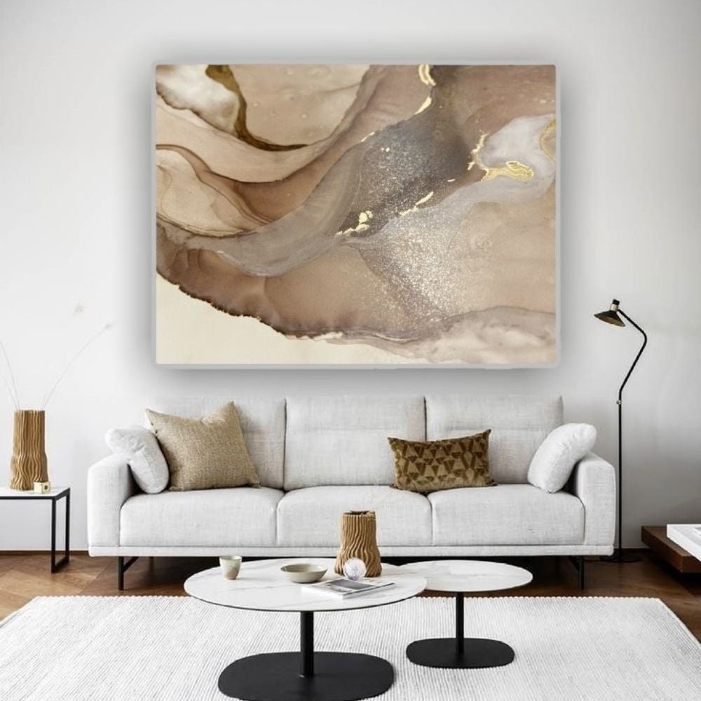 Cuadro Decorativo tipo Marmol Gold 120 x 180
