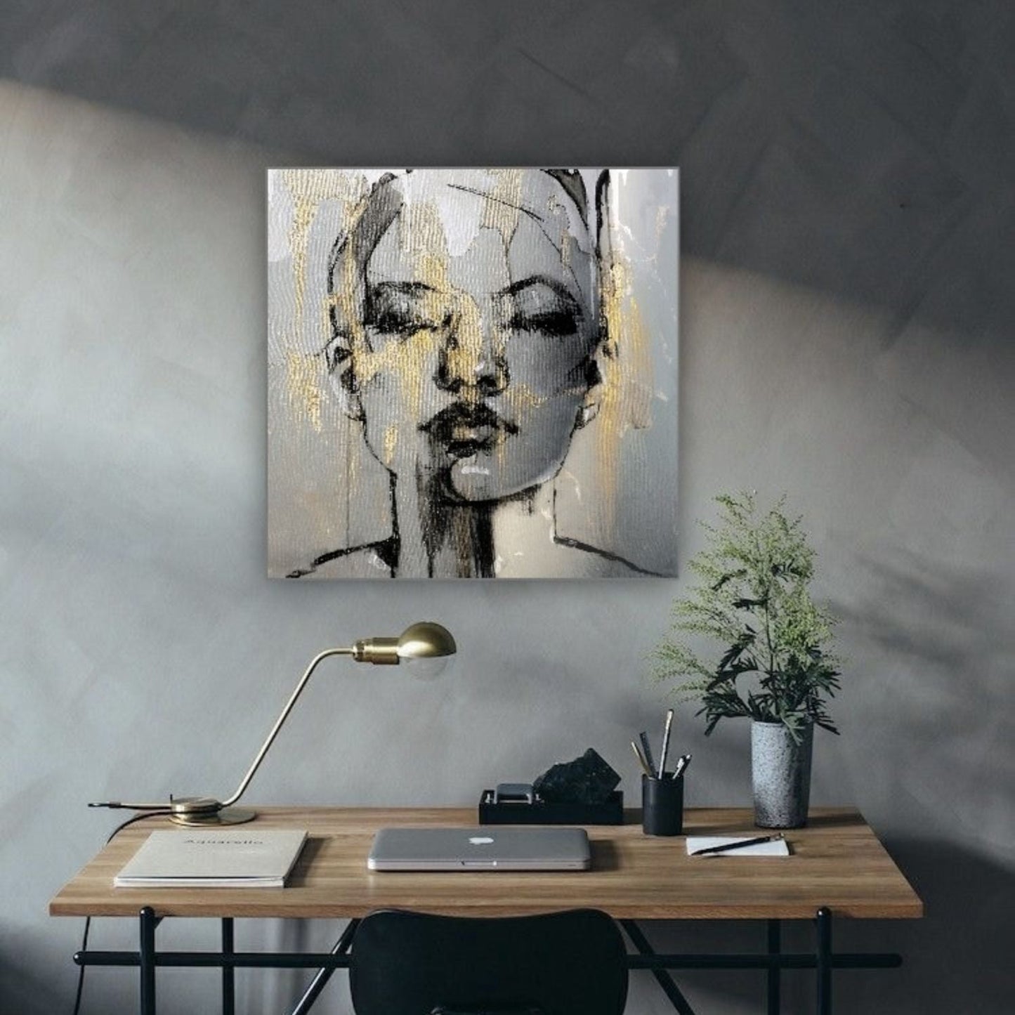 Cuadro Decorativo tipo Marmol Murmelt 40 x 40