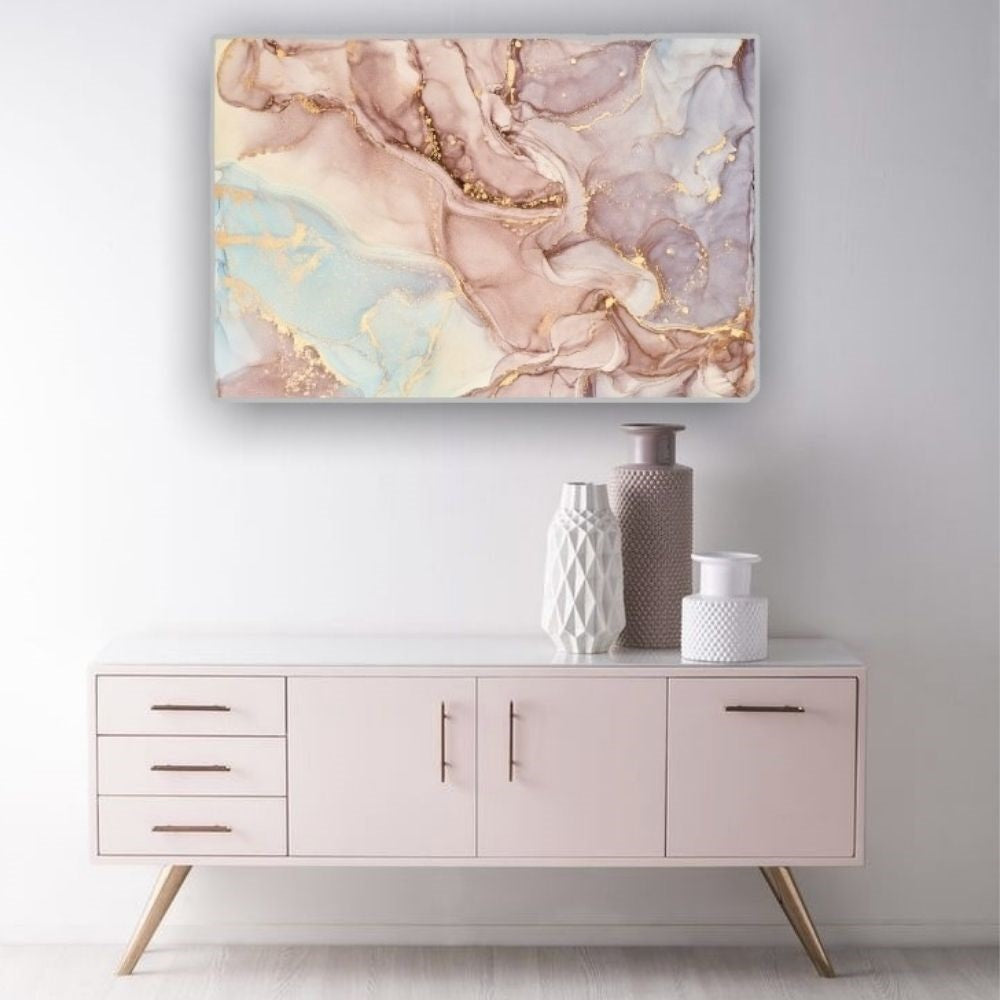 Cuadro Decorativo tipo Marmol Pink 50 x 70