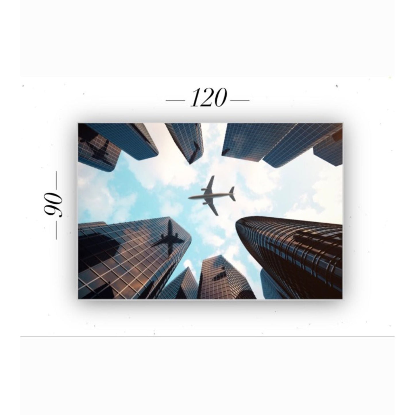 Cuadro Decorativo tipo Marmol Cielo Abierto 90 x 120