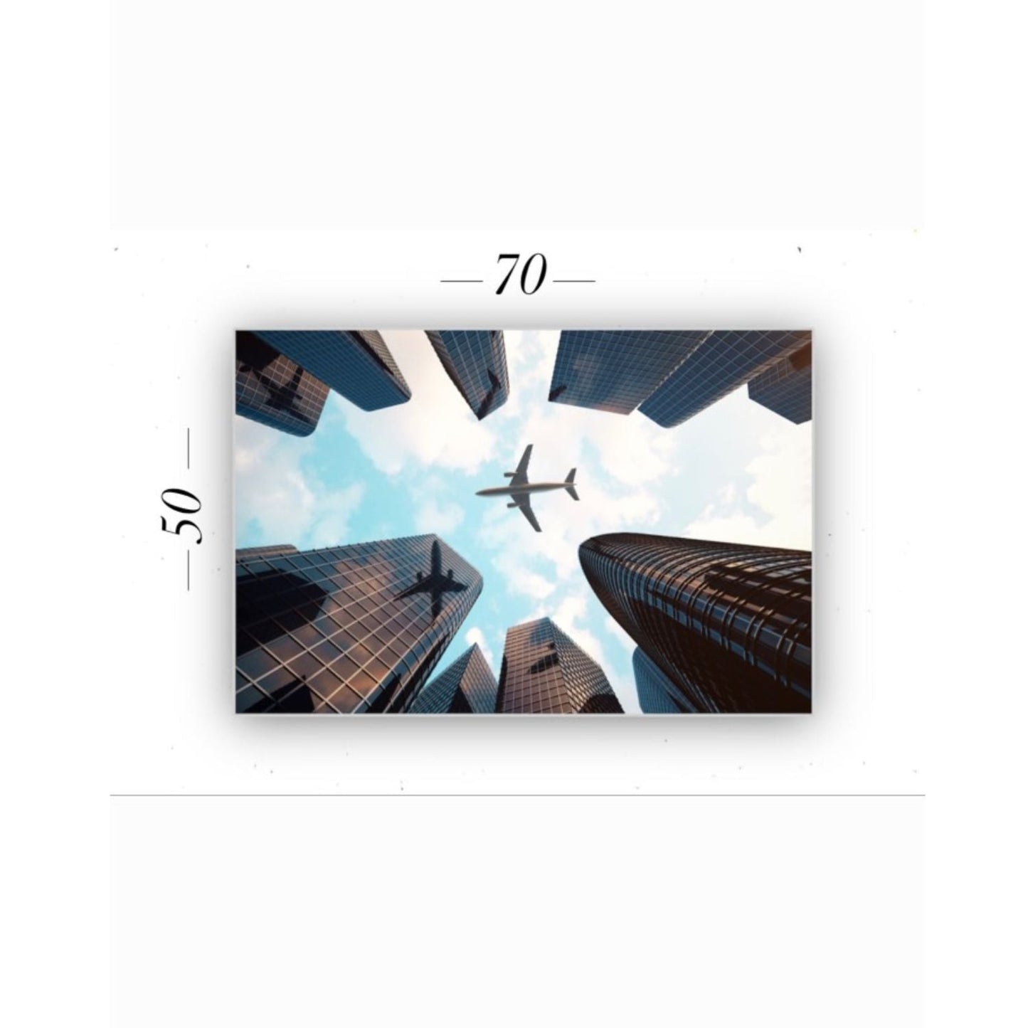 Cuadro Decorativo tipo Marmol Cielo Abierto 50 x 70