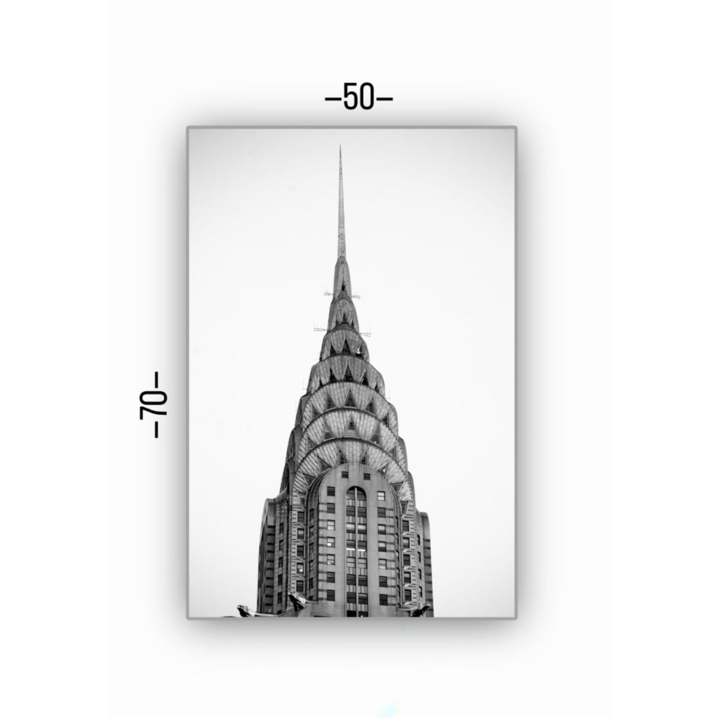 Cuadro Decorativo tipo Marmol Empire State 70 x 50