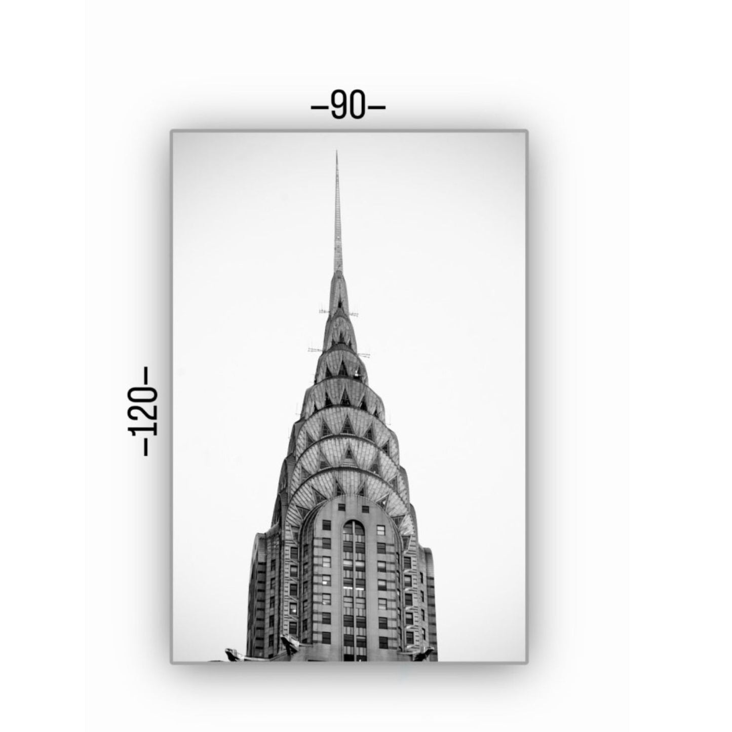 Cuadro Decorativo tipo Marmol Empire State 120 x 90