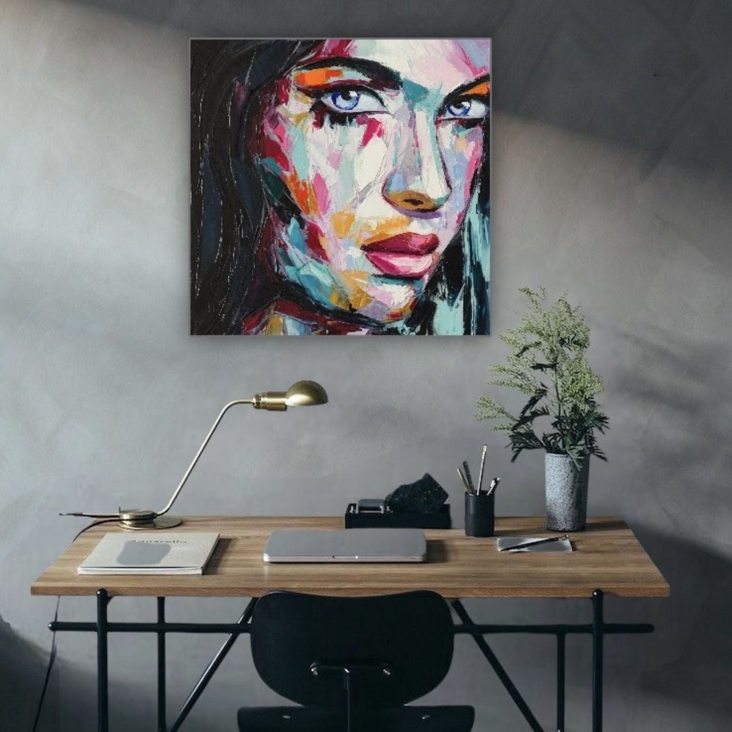 Cuadro Decorativo tipo Marmol Dakora 40 x 40