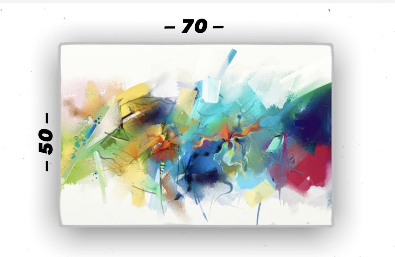 Cuadro Decorativo tipo Marmol Abstract 50 x 70