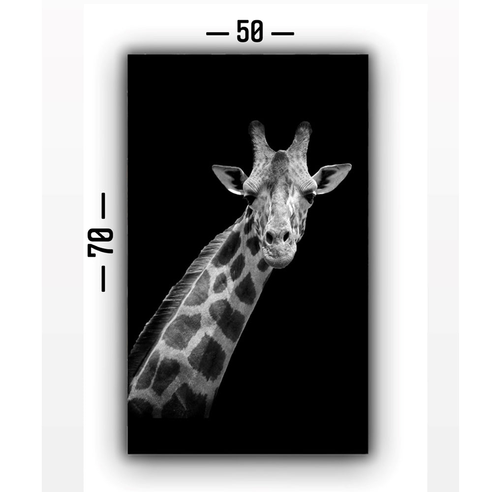 Cuadro Decorativo tipo Marmol Jirafa Black 70 x 50