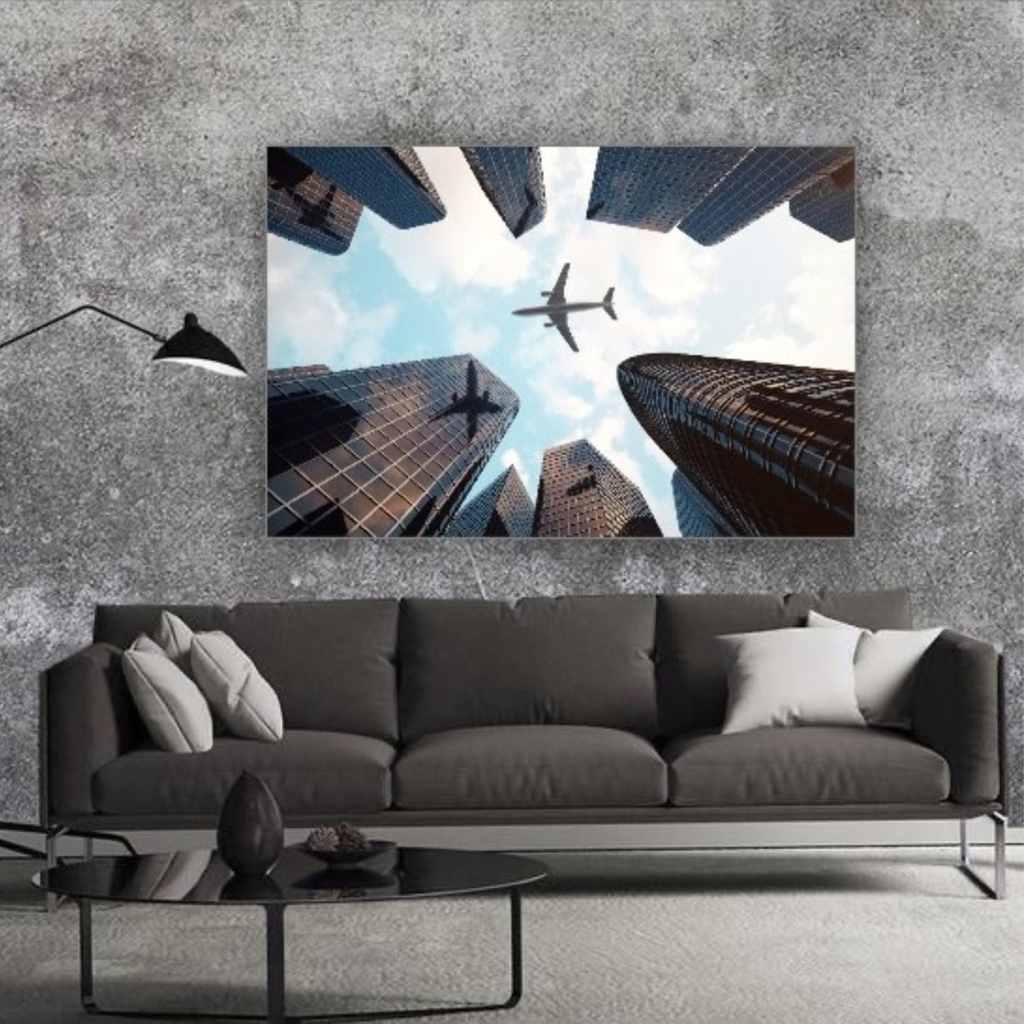 Cuadro Decorativo tipo Marmol Cielo Abierto 90 x 120