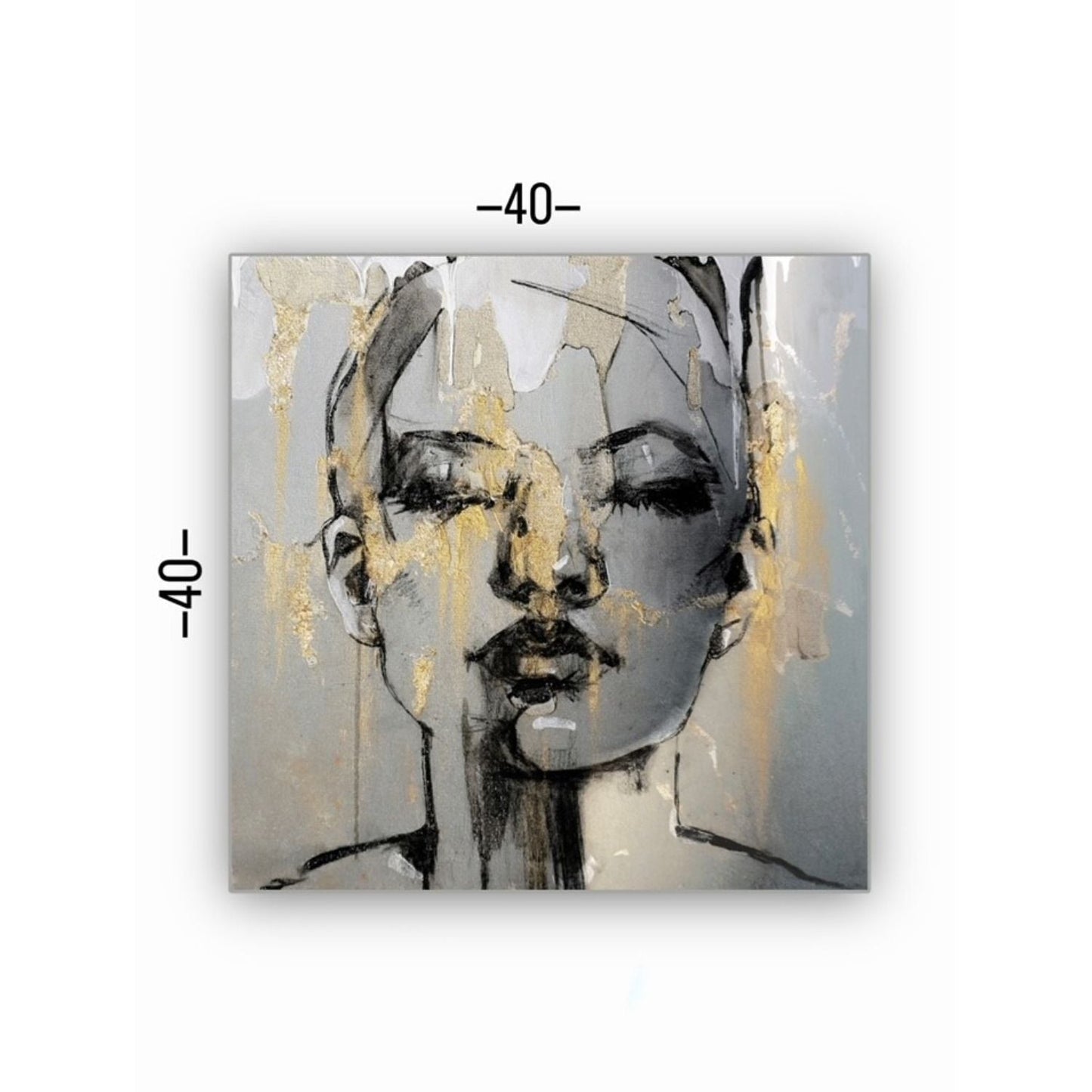Cuadro Decorativo tipo Marmol Murmelt 40 x 40