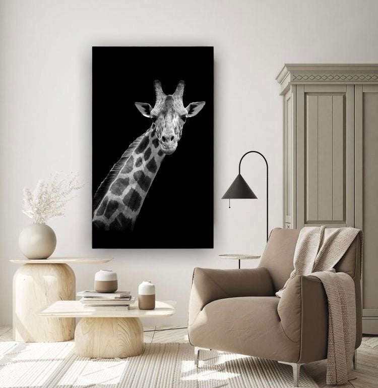 Cuadro Decorativo tipo Marmol Jirafa Black 180 x 60