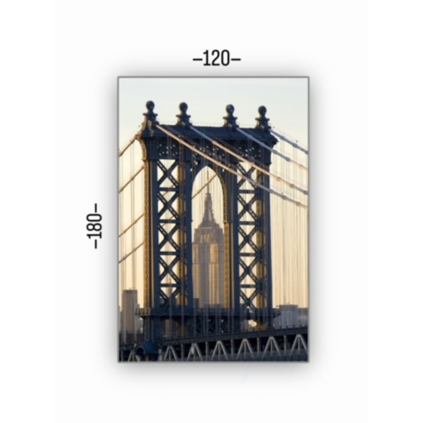 Cuadro Decorativo tipo Marmol New York 180 x 120