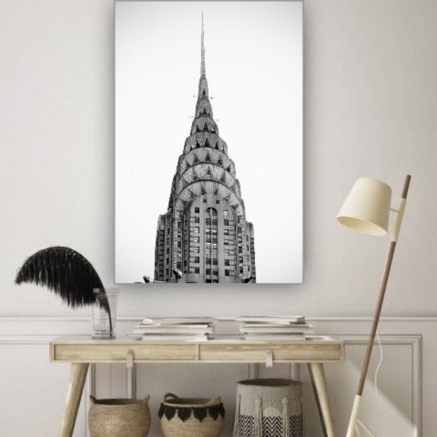 Cuadro Decorativo tipo Marmol Empire State 70 x 50