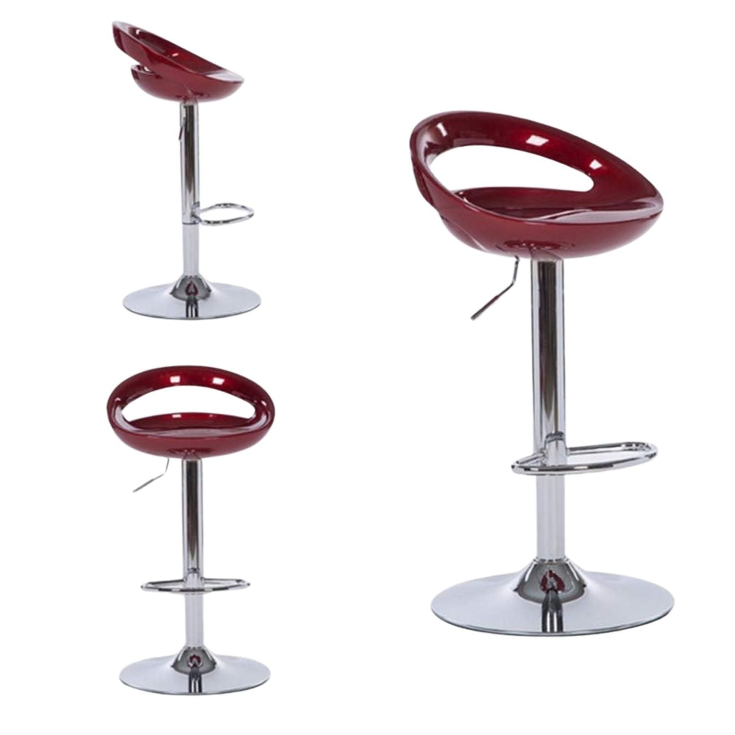 Silla de Barra Velisse Rojo