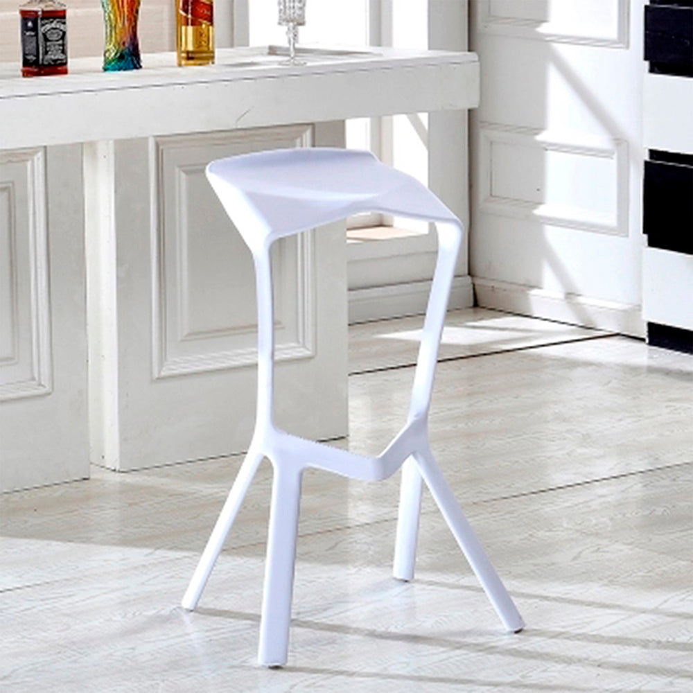 Silla de Barra Minimalista Blanco