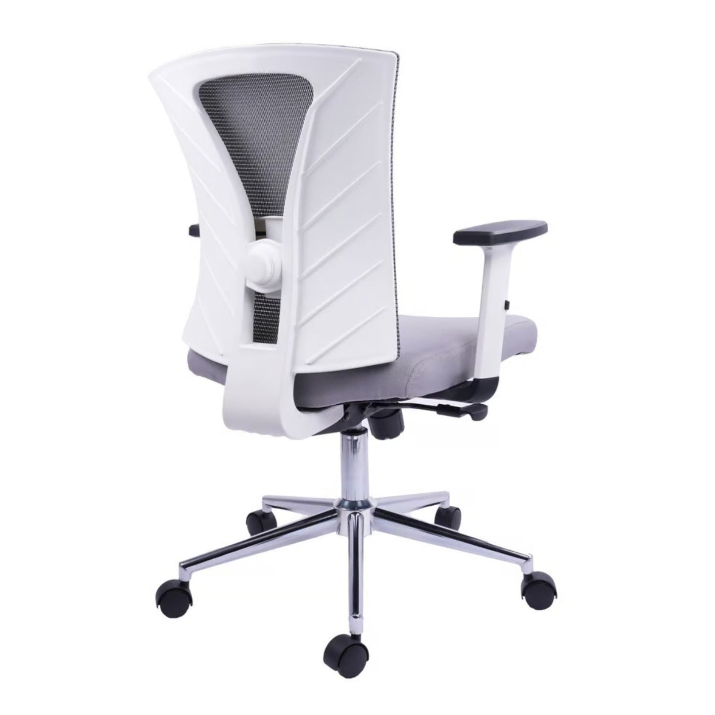 Silla De Oficina Siri Media Gris Blanca
