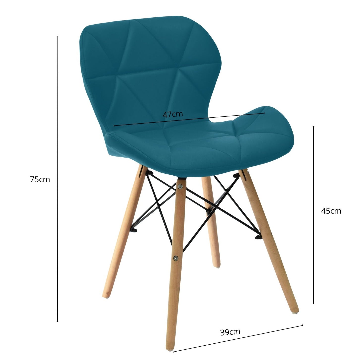 Silla Mariposa Azul turquesa