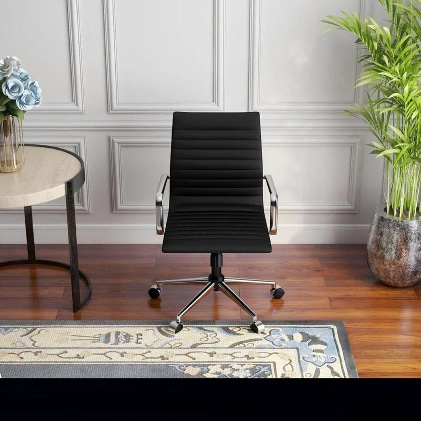 Silla De Oficina Alta Espalda Media Negro