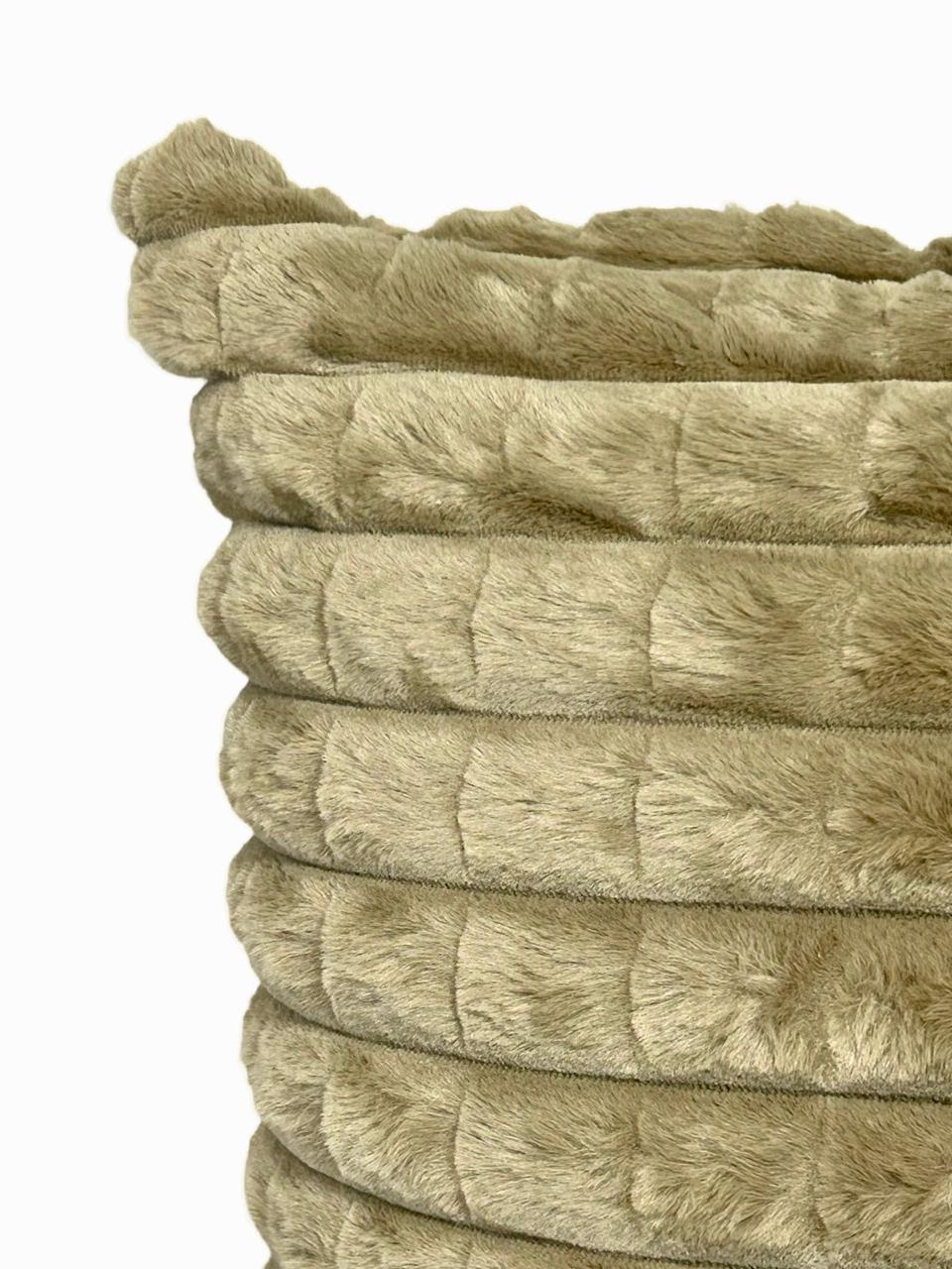 Cojin Decorativo Mink Cuadros Premium Camel