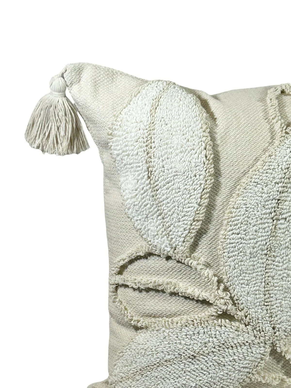 Cojin Decorativo Hojas Bordado