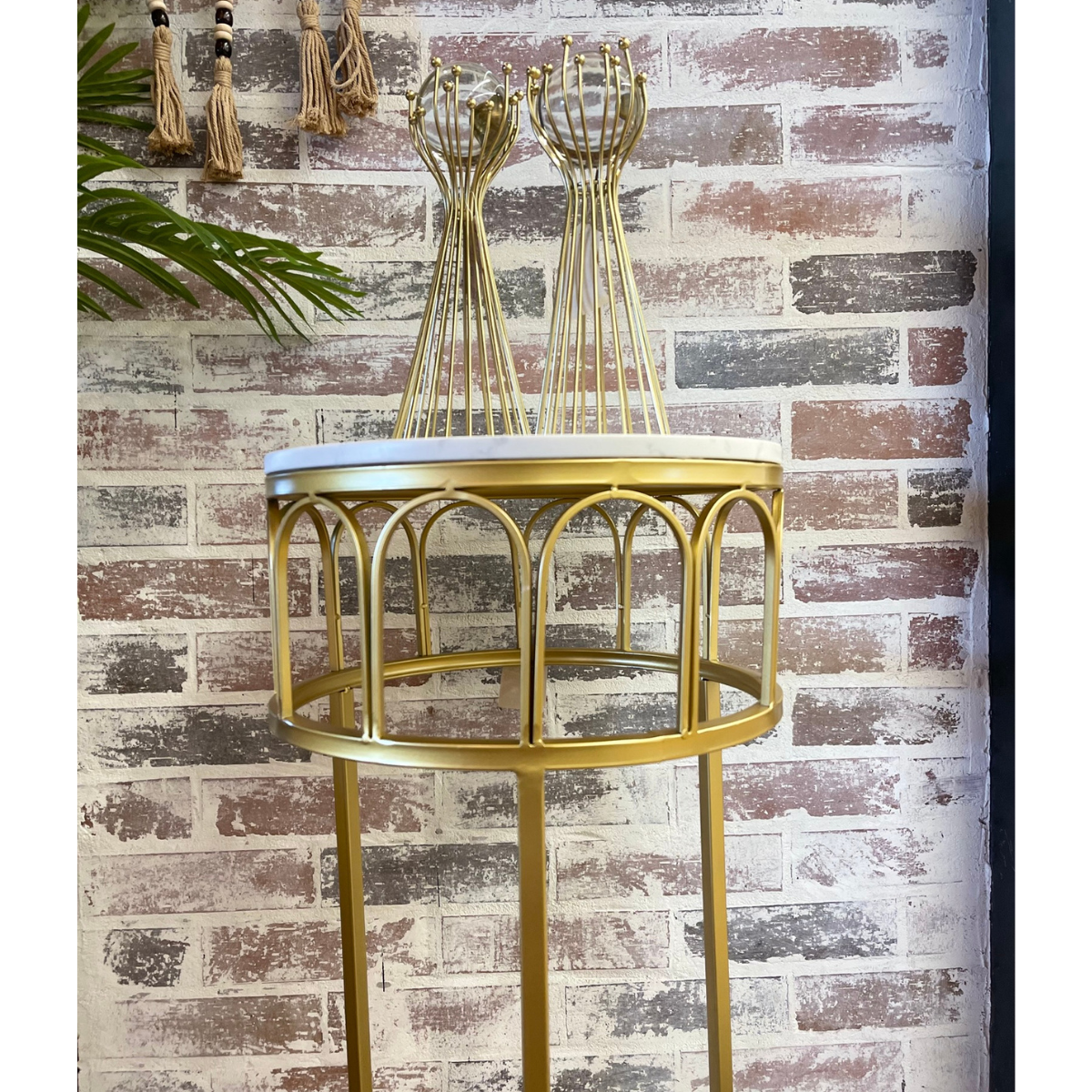 Mesa Auxiliar Recibidor Oravie Marmol