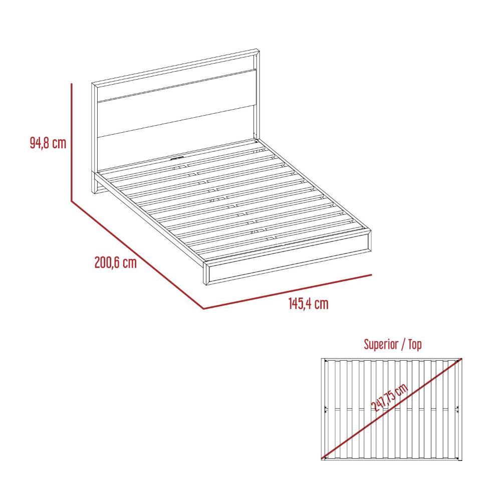 Cama Doble Sony con Tendido de Tablas