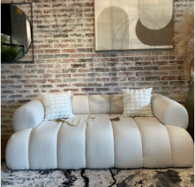 Sofá Minimalista Sofá Bubble Luxe Blanco