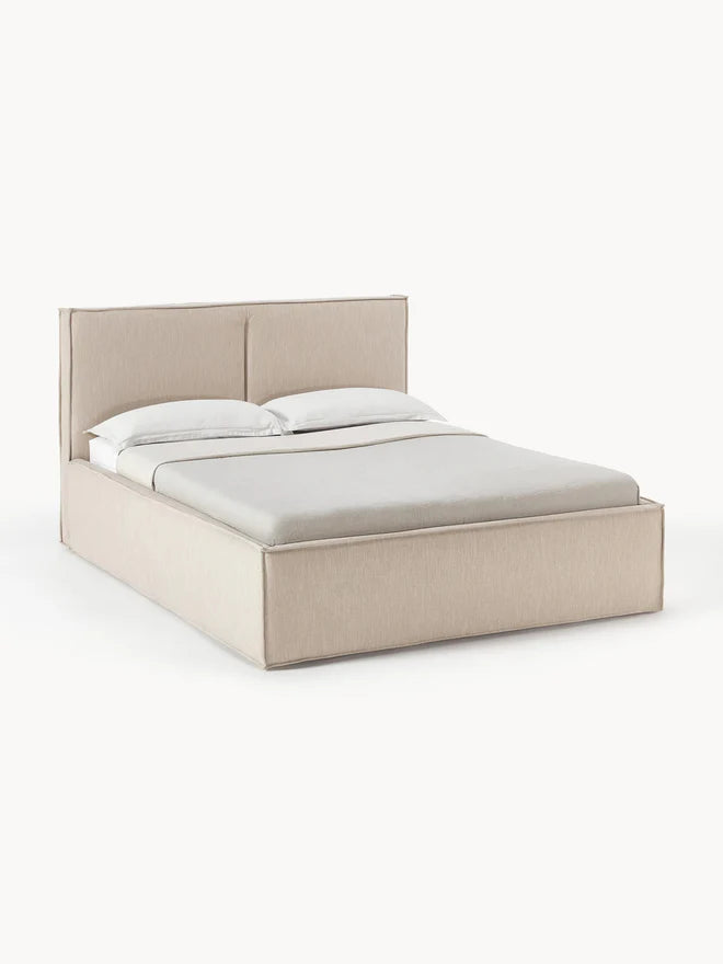 Cama Tapizada Doble Moon Mist