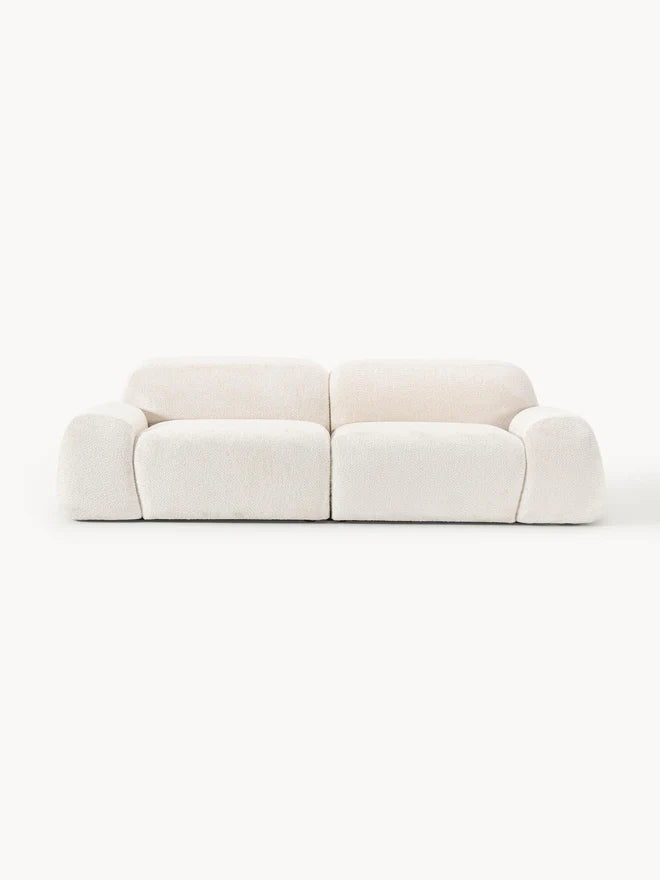 Sofá Minimalista Zen Comfort Blanco 3 Puestos