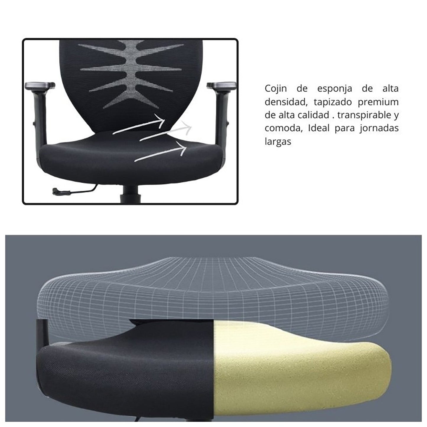 Silla De Oficina Averin Negro