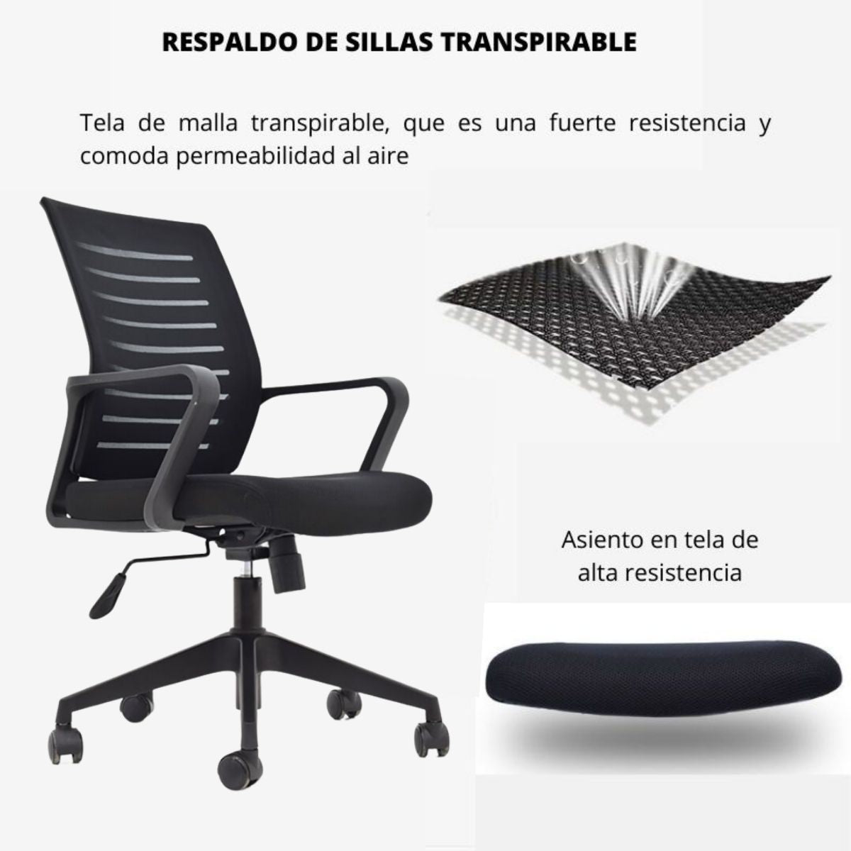Silla De Oficina Loni Revolution Negro