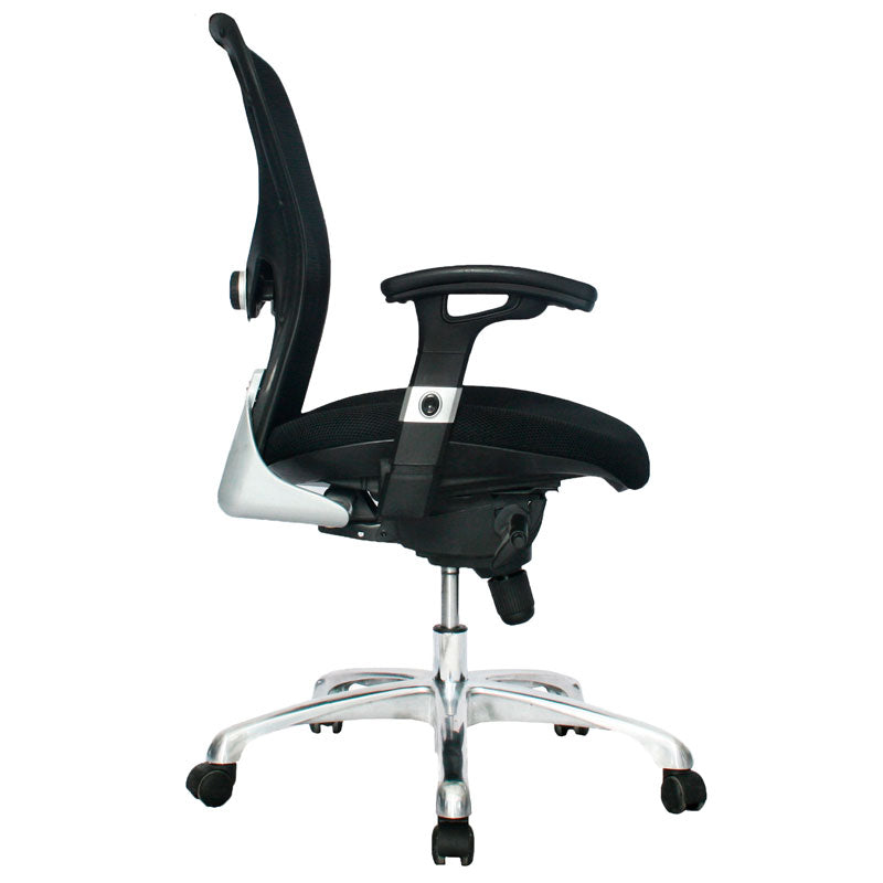 Silla De Oficina Arena Media Negro