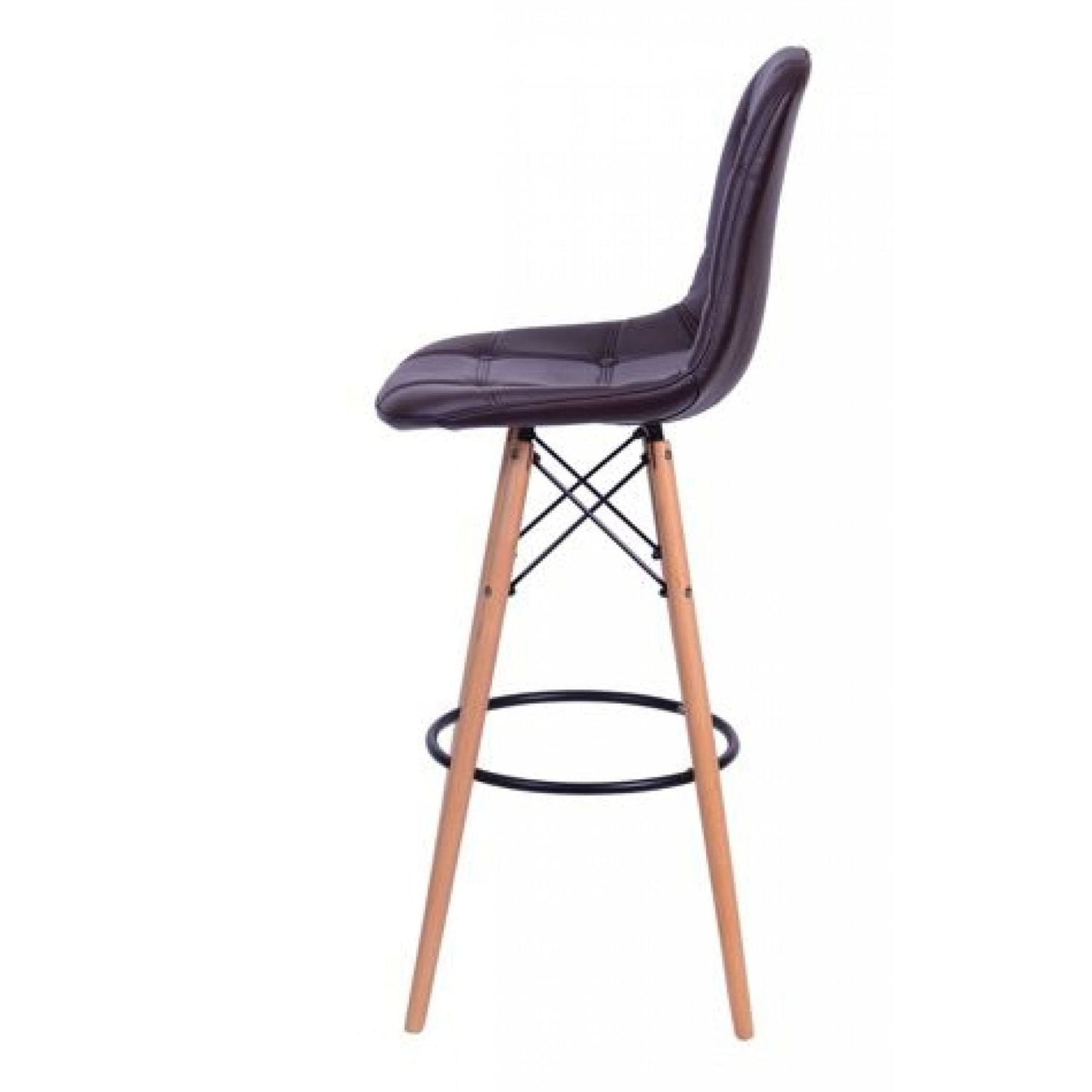 Silla de Barra Baeza botones Negro