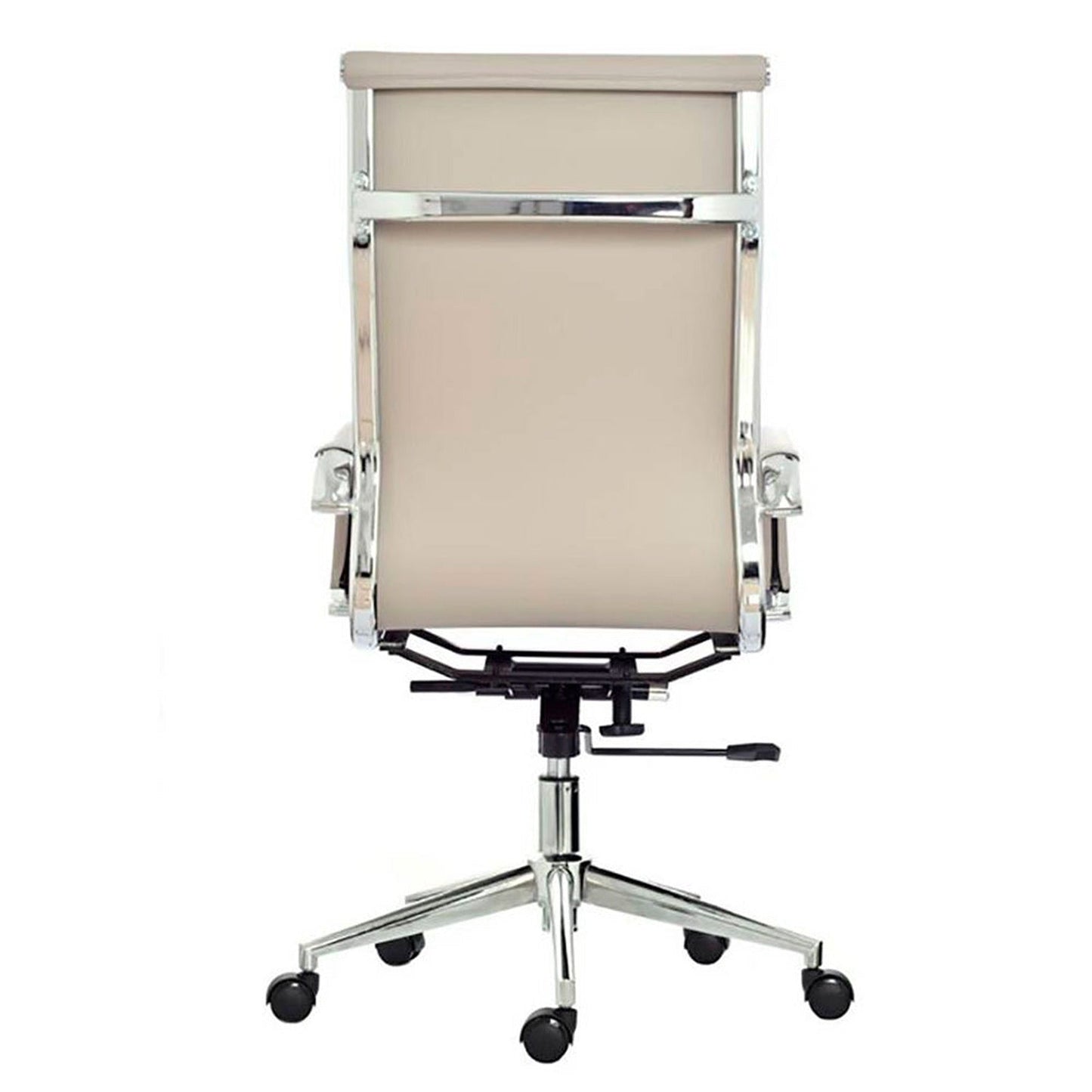 Silla De Oficina Alta Beige