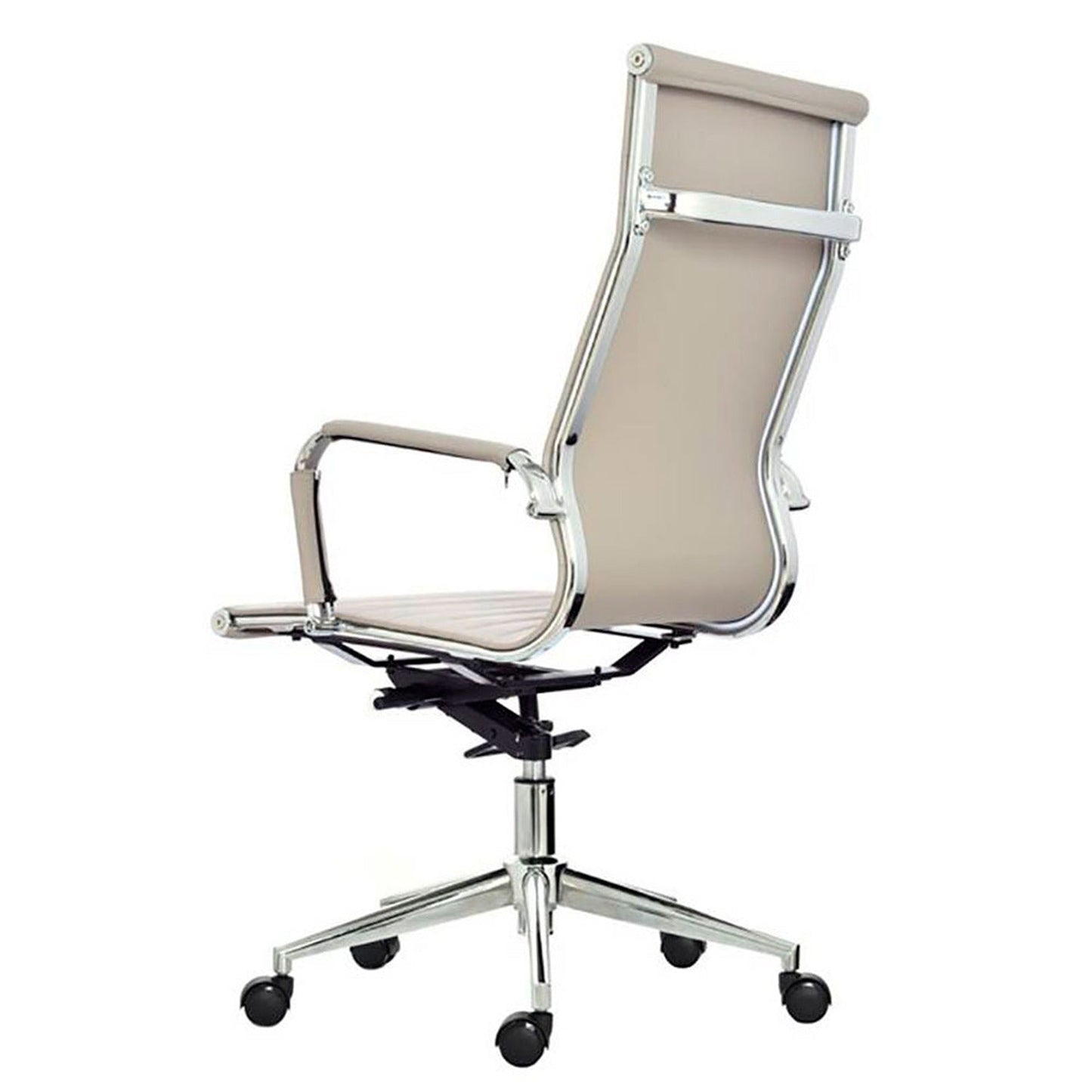 Silla De Oficina Alta Beige