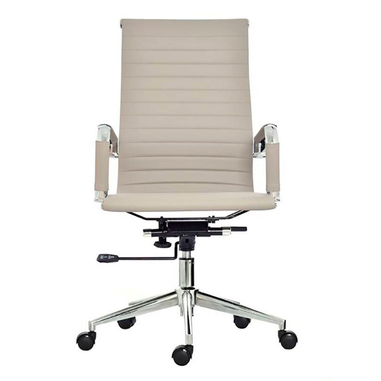 Silla De Oficina Alta Beige