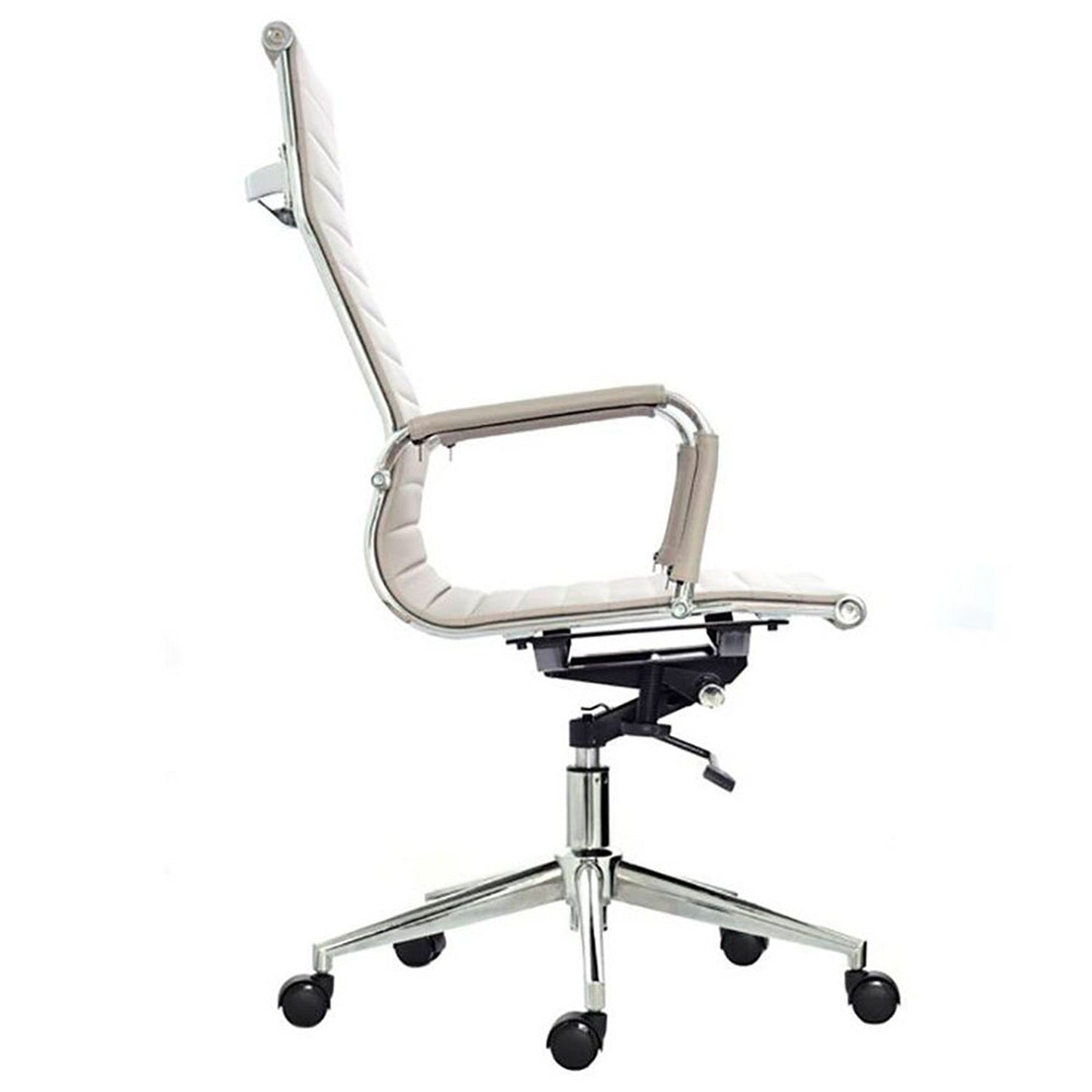 Silla De Oficina Alta Beige