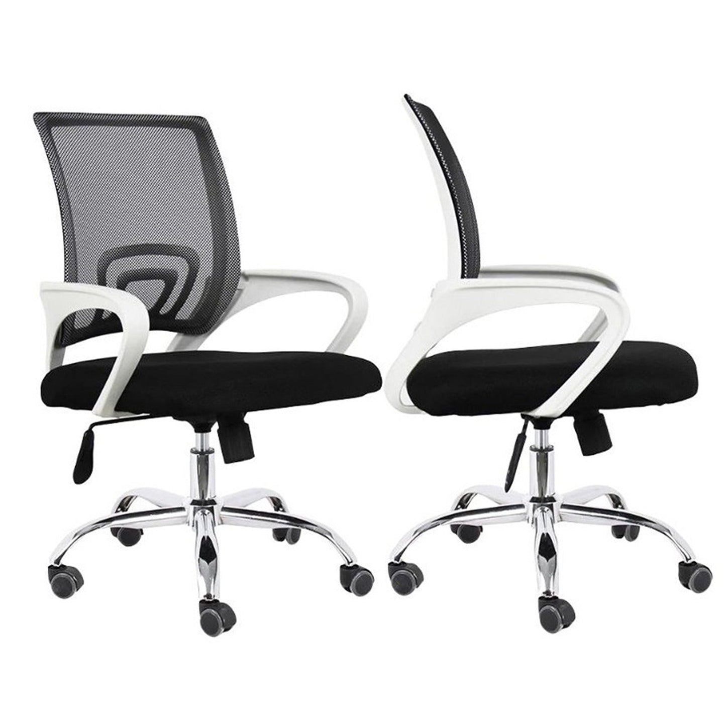 Silla De Oficina Berlin Premium Negro Blanco