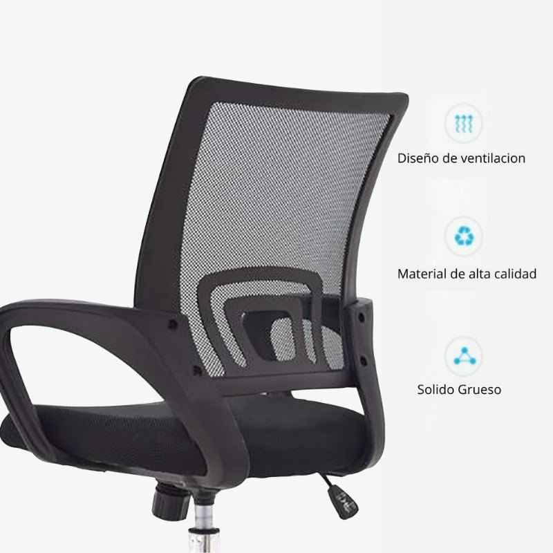 Silla De Oficina Berlin Negro