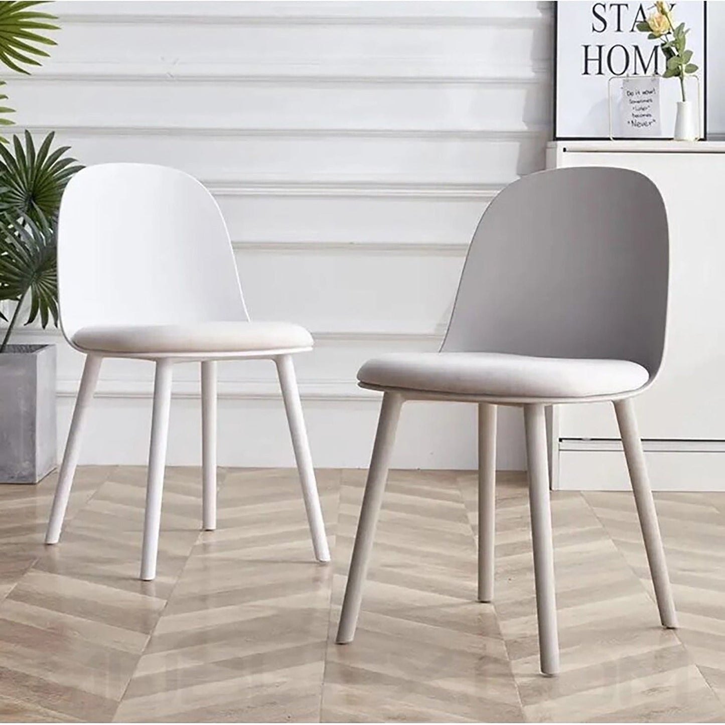 Silla Tapizada Luci Gris