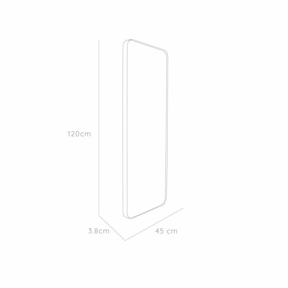 Espejo Sussy Rectangular Negro