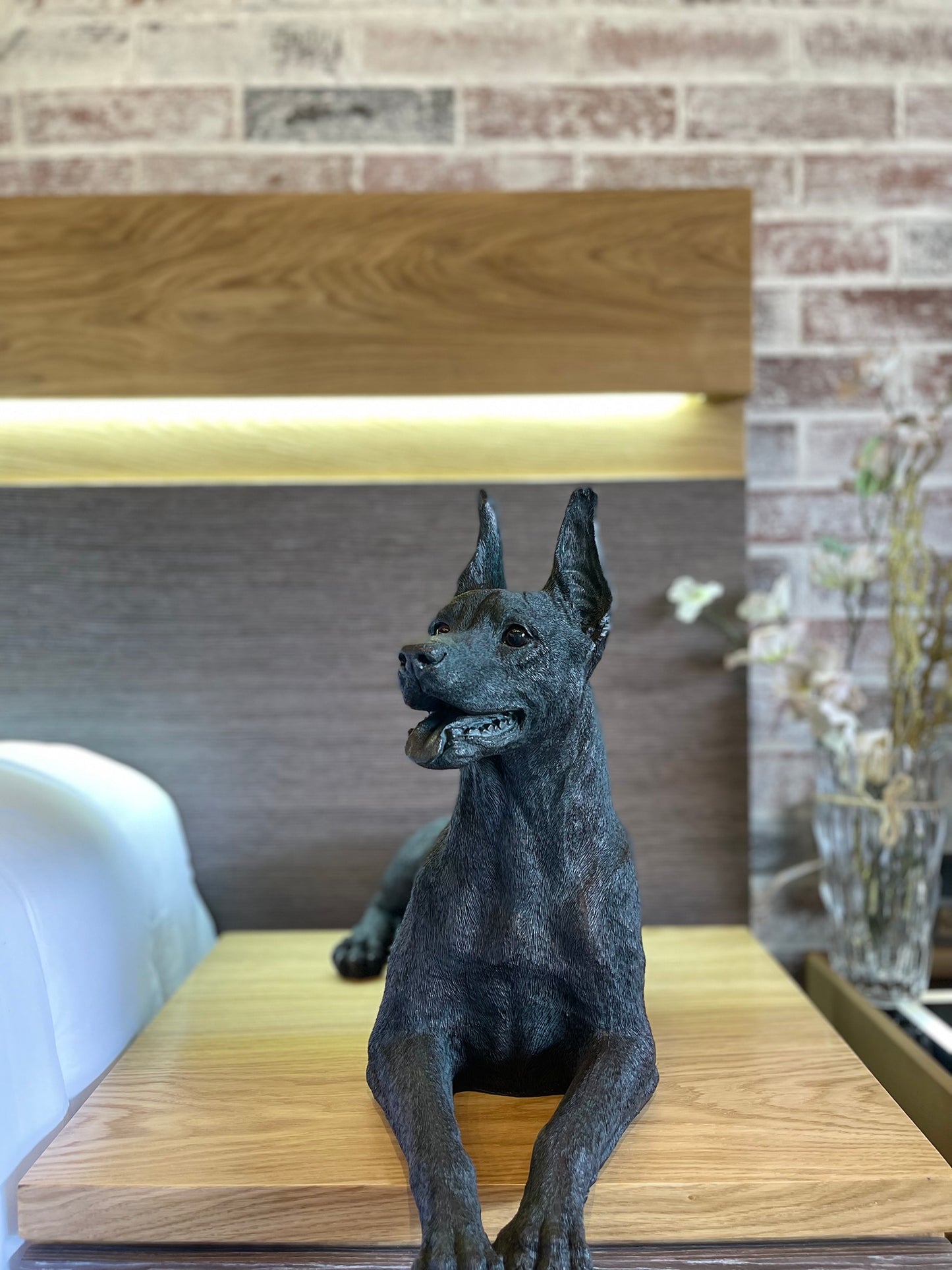 Escultura Decorativa Doberman