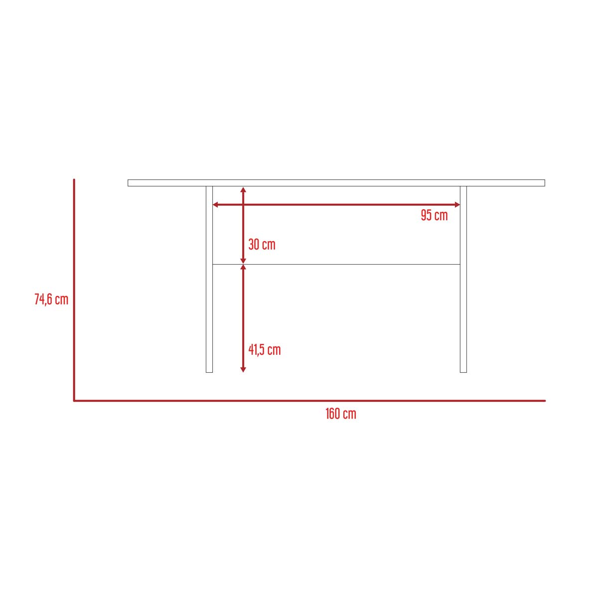 Mesa de Comedor Cassano Coñac 6 Puestos