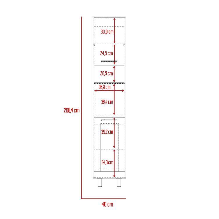 Alacena Castano Hasselt Rovere Gris