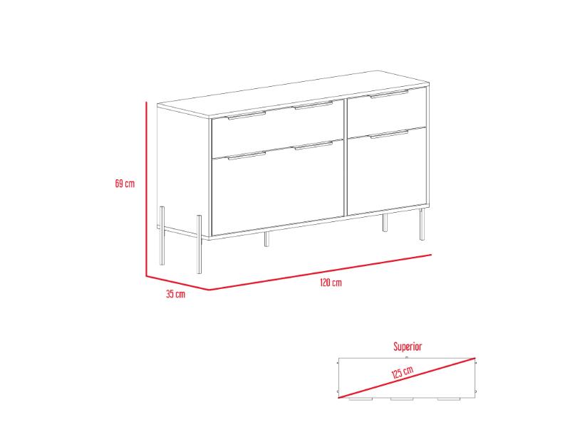 Comoda White Collection Blanco