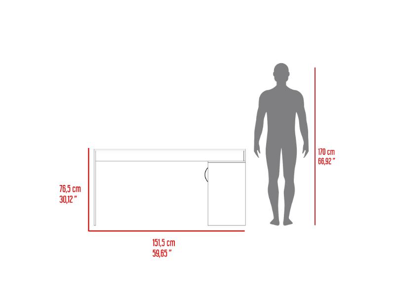 Escritorio En L Novari Milan