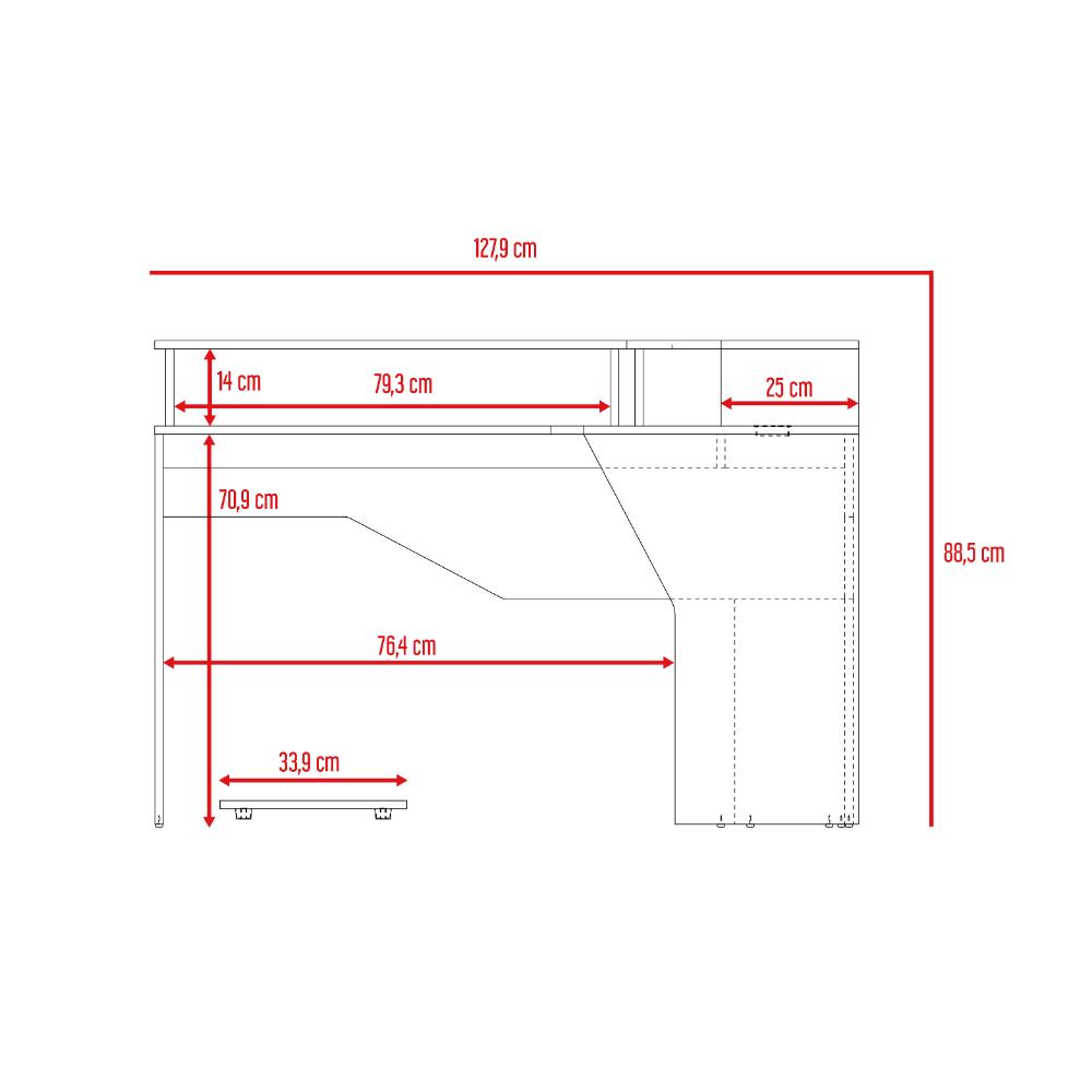 Escritorio Gamer Guma Wengue y Verde