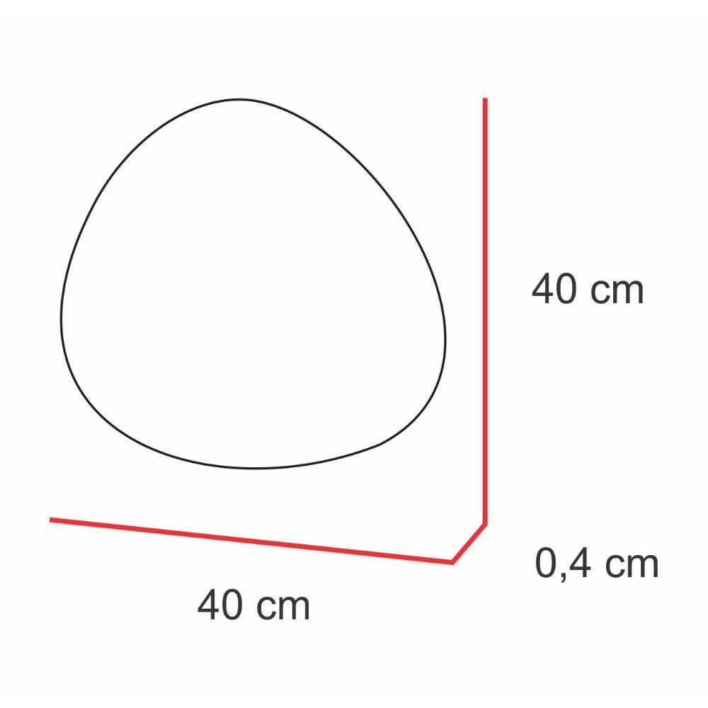 Espejo Gocce, con formas en gotas - VIRTUAL MUEBLES