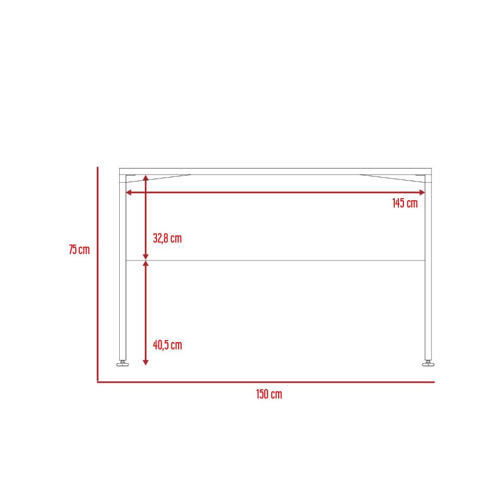 Mesa escritorio Bellanti Office M150 Wengue + Coñac