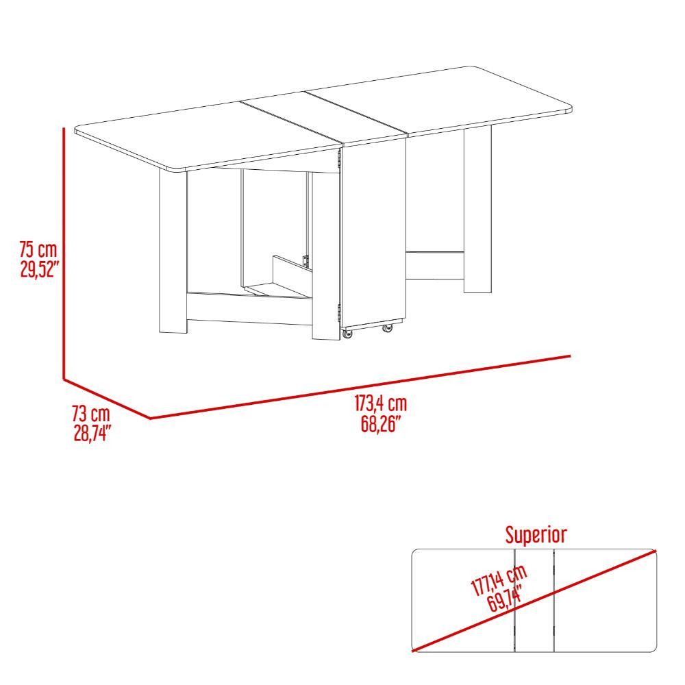 Alacena Multiusos Luciana Fresno y Blanco